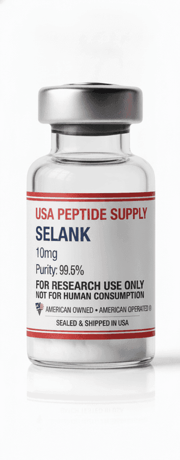 Selank research vial